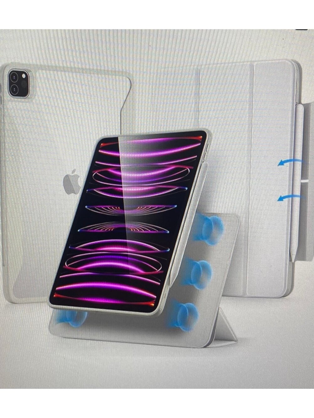ESR Hybrid Rebound 360 Case for iPad Pro 12.9” Brilliant White